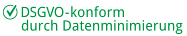 DSGVO-kompatibel dank Datenminimierung