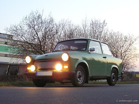 Trabant in voller Beleuchtung